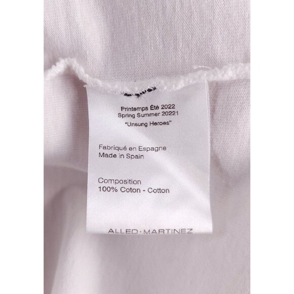 Alled-Martinez Twisted T-Shirt Size L Mens White Tee $155 - Picture 12 of 15